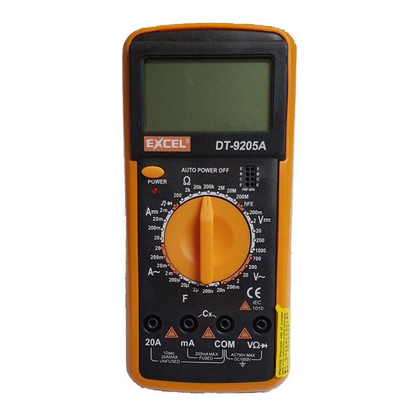 مولتی متر دیجیتال اکسل مدل dt 9205a