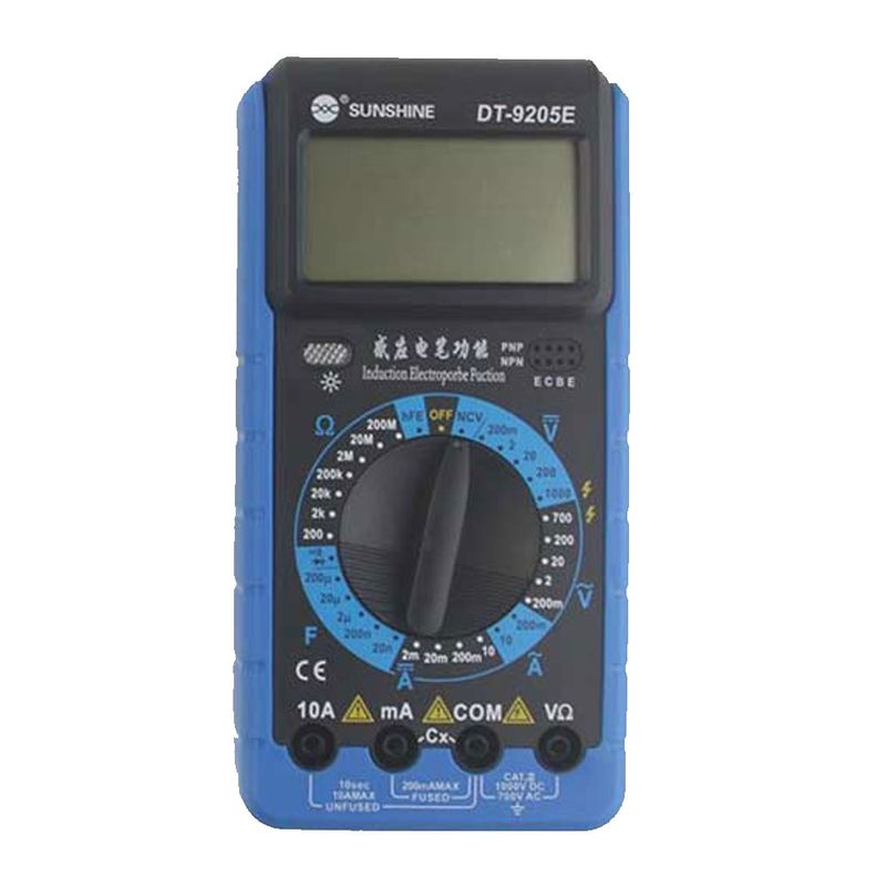 مولتی متر دیجیتال سانشاین مدل dt 9205e