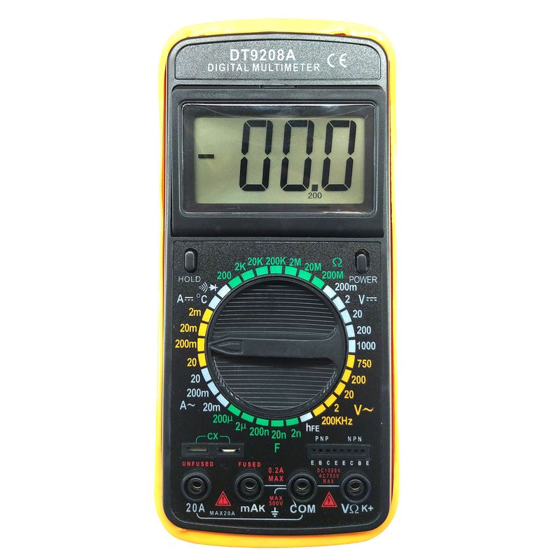 مولتی متر دیجیتال مدل dt 9208a