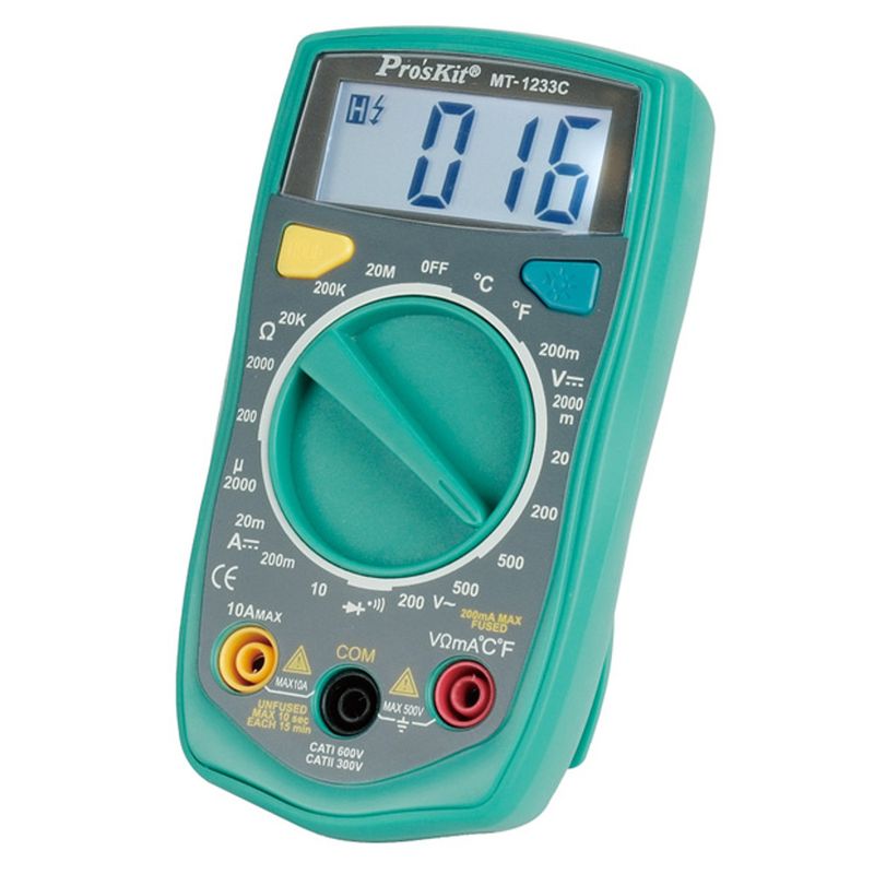 مولتی متر دیجیتال پروسکیت مدل mt 1233c
