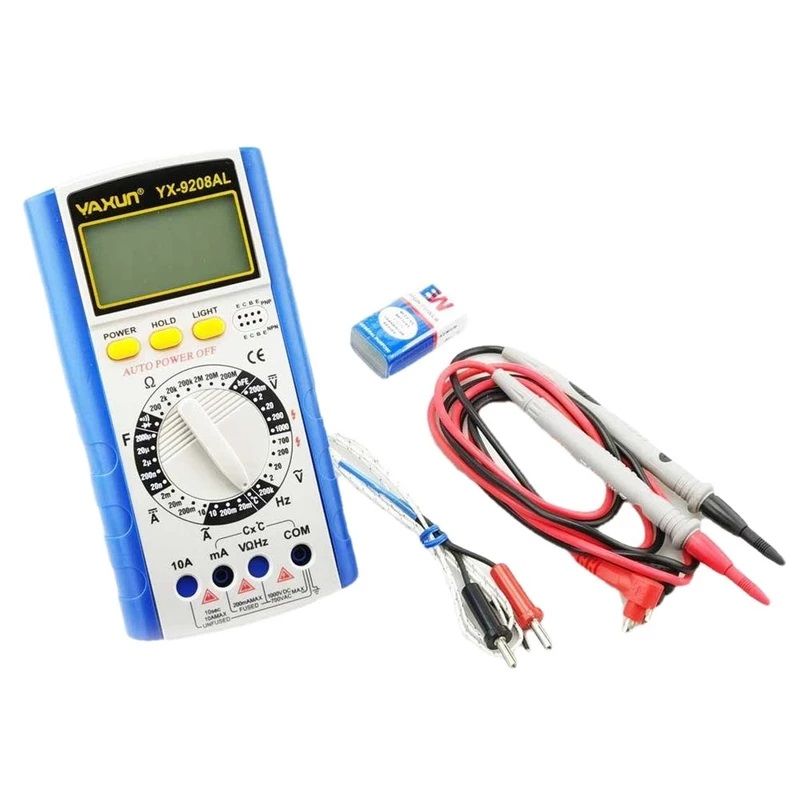 مولتی متر دیجیتال یاکسون مدل yaxun 9208al