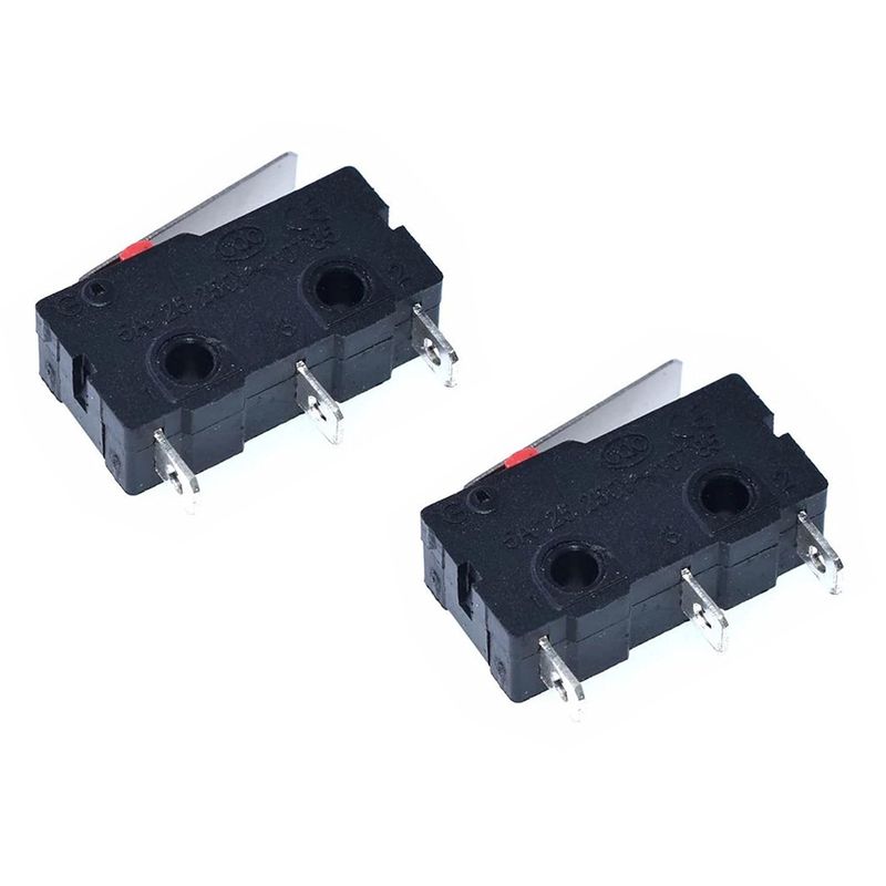 میکرو سوئیچ اهرم دار مدل 5a 125 250v بسته 2 عددی
