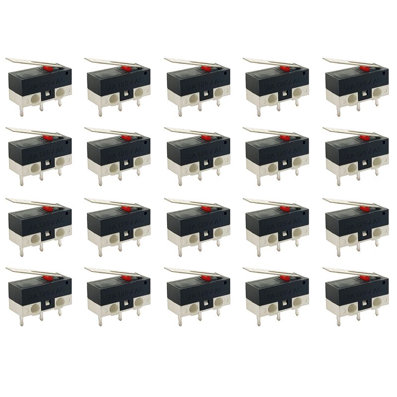 میکرو سوئیچ مدل 2a 125v kw10 بسته 20 عددی