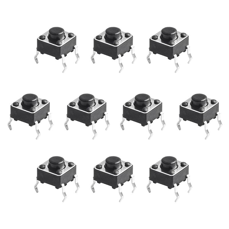 میکرو سوئیچ مدل vertical 6×6×5 4p بسته 10 عددی