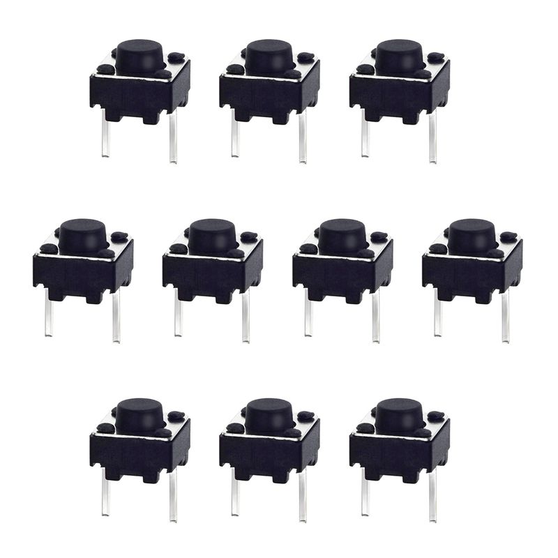 میکرو سوئیچ مدل vertical 6×6×6 2p بسته 10 عددی