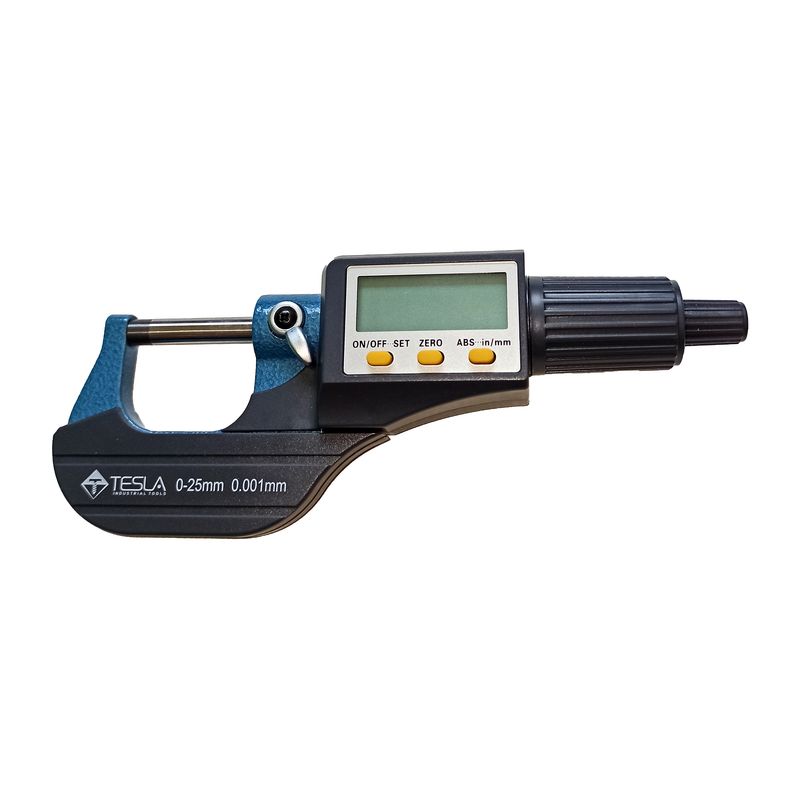 میکرومتر دیجیتال تسلا کد 225d گستره 25 0 میلیمتر