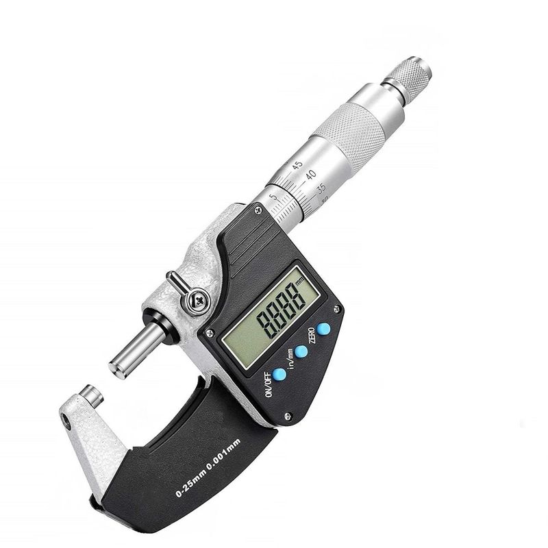 میکرومتر دیجیتالی مدل m 25 گستره 25 میلیمتر