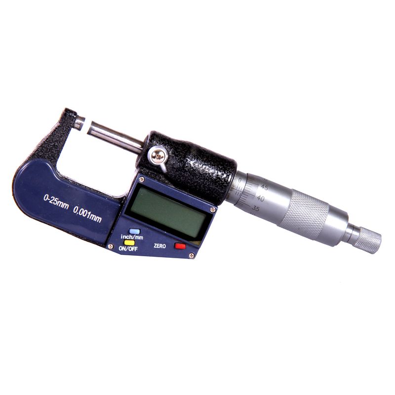 میکرومتر دیجیتالی مدل m25 گستره 0 25 میلی متر
