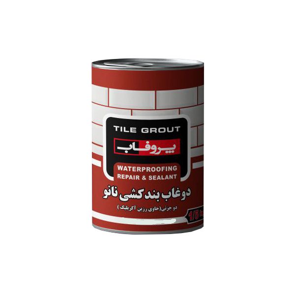 نانو دوغاب بندکشی دوجزئی پروفاب مدل re ngrout وزن 1.5 کیلوگرم