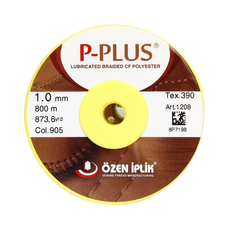 نخ بافت چرم اوزن ایپلیک مدل p plus کد 905 سایز 1 طول 800 متر