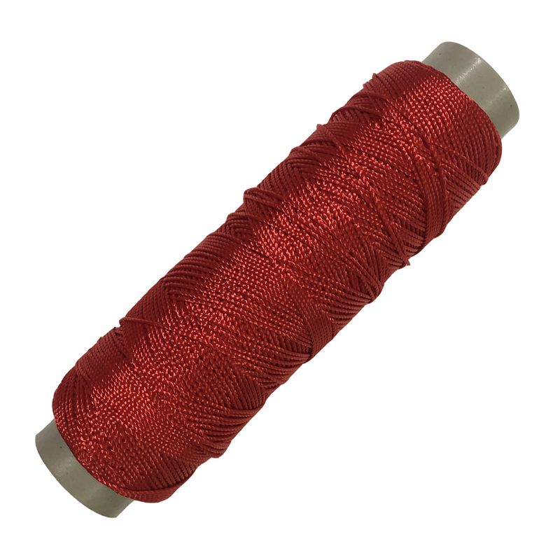 نخ دوخت چرم دوزی مدل ابریشمی red100m طول 100 متر