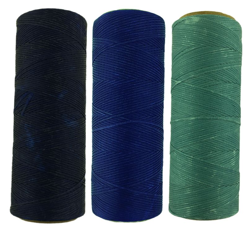 نخ موم دار کد ysn0.6m3blue طول 100 متر بسته 3 عددی