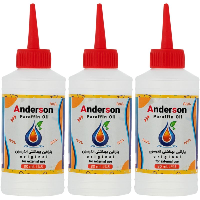 پارافین مایع اندرسون مدل b100 حجم 80 میلی لیتر بسته 3 عددی