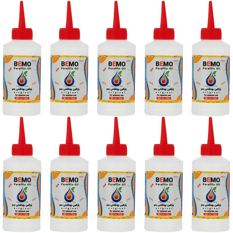 پارافین مایع بمو مدل b100 حجم 80 میلی لیتر بسته 10 عددی