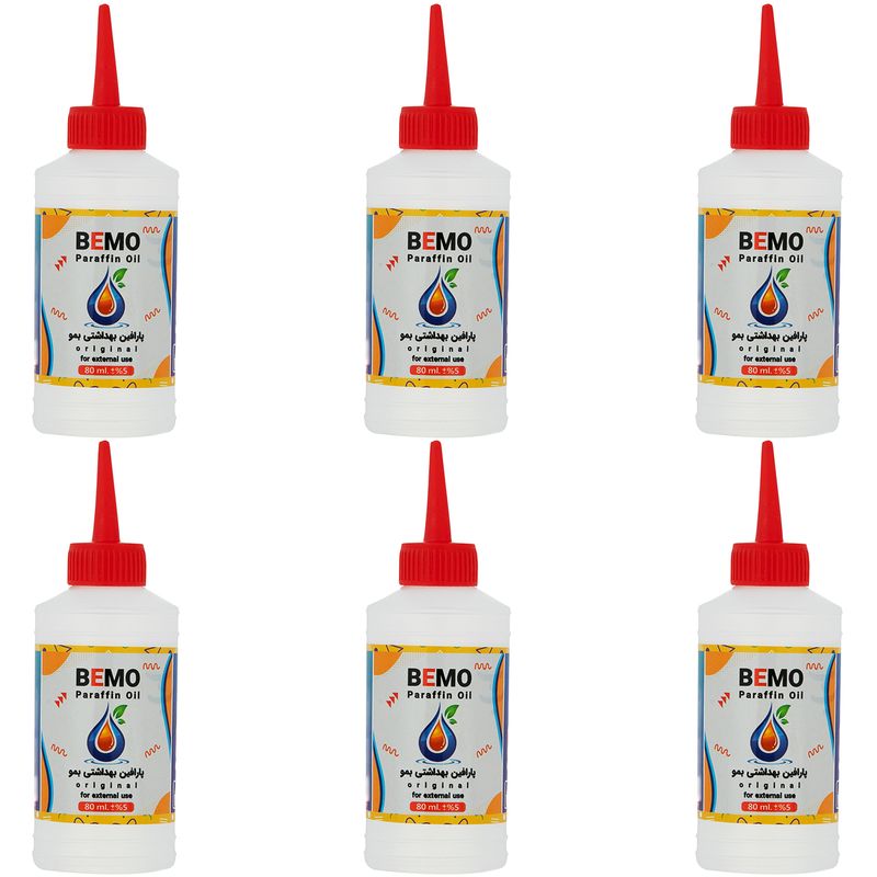 پارافین مایع بمو مدل b100 حجم 80 میلی لیتر بسته 6 عددی