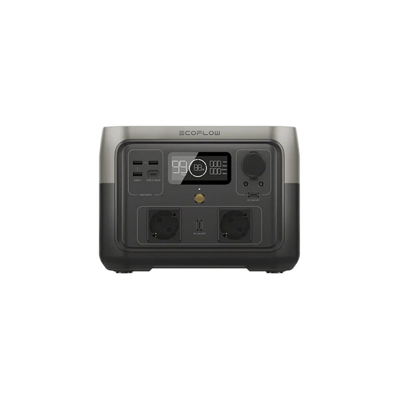 پاوراستیشن خورشیدی اکوفلو مدل ecoflow river 2 max (efr610) ظرفیت 512 وات ساعت