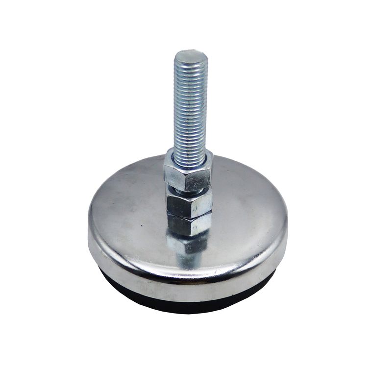 پایه ضربه گیر مدل کف لاستیکی کد yp nikel chrome 134mm_16mm