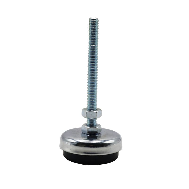 پایه ضربه گیر مدل کف لاستیکی کد yp nikel chrome 60mm_10mm