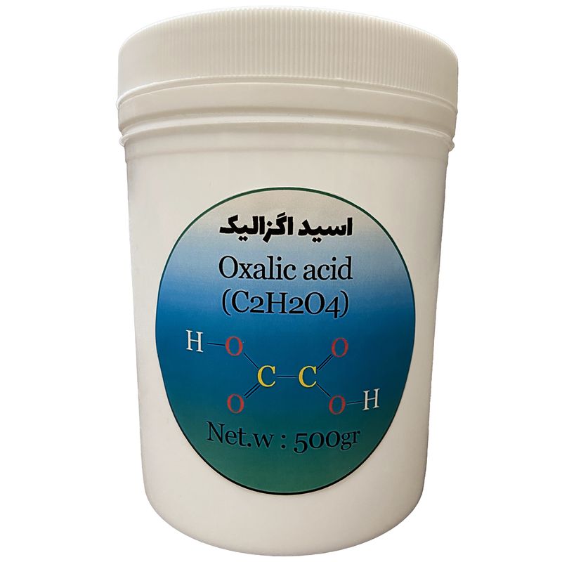 پودر اسید اگزالیک مدل c2h2o4 کد 663 وزن 500 گرم