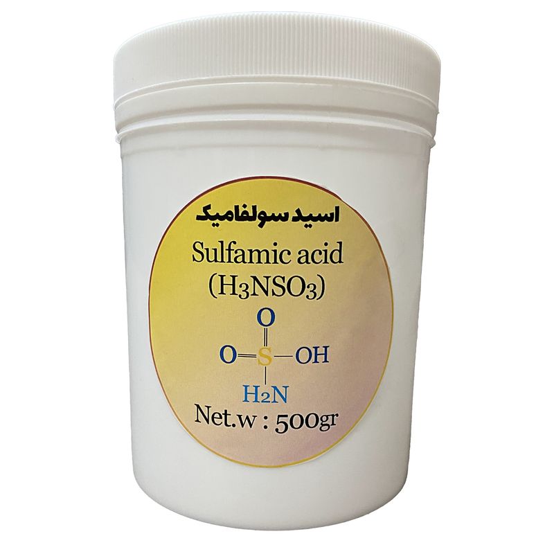 پودر اسید سولفامیک مدل h3nso3 کد 673 وزن 500 گرم