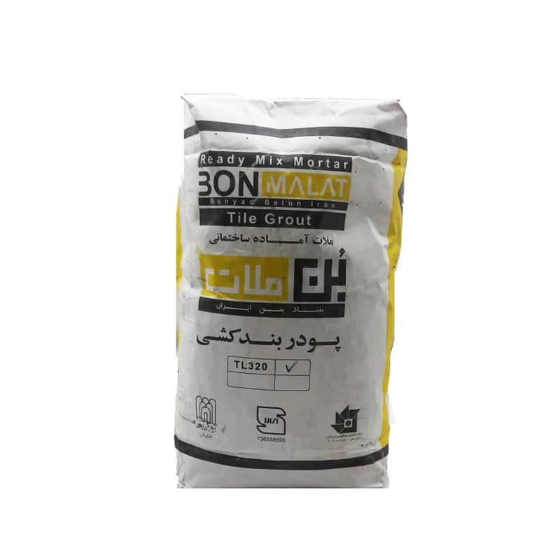 پودر بند کشی کاشی و سرامیک مدل بن ملات tl320 وزن 10 کیلوگرم