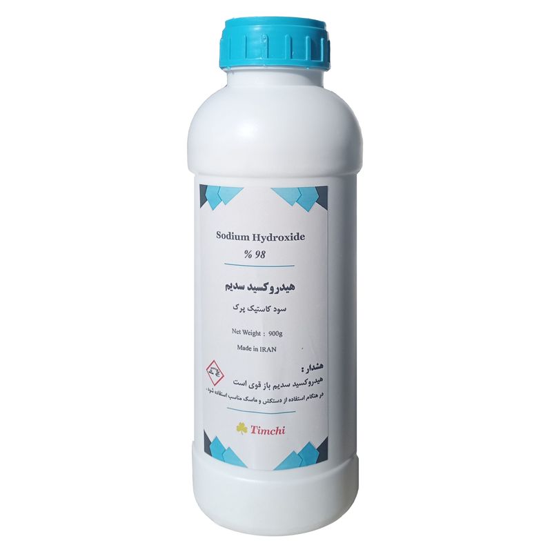 پودر هیدروکسید سدیم تیمچی مدل سود کاستیک پرک کد shf900g وزن ۹۰۰ گرم