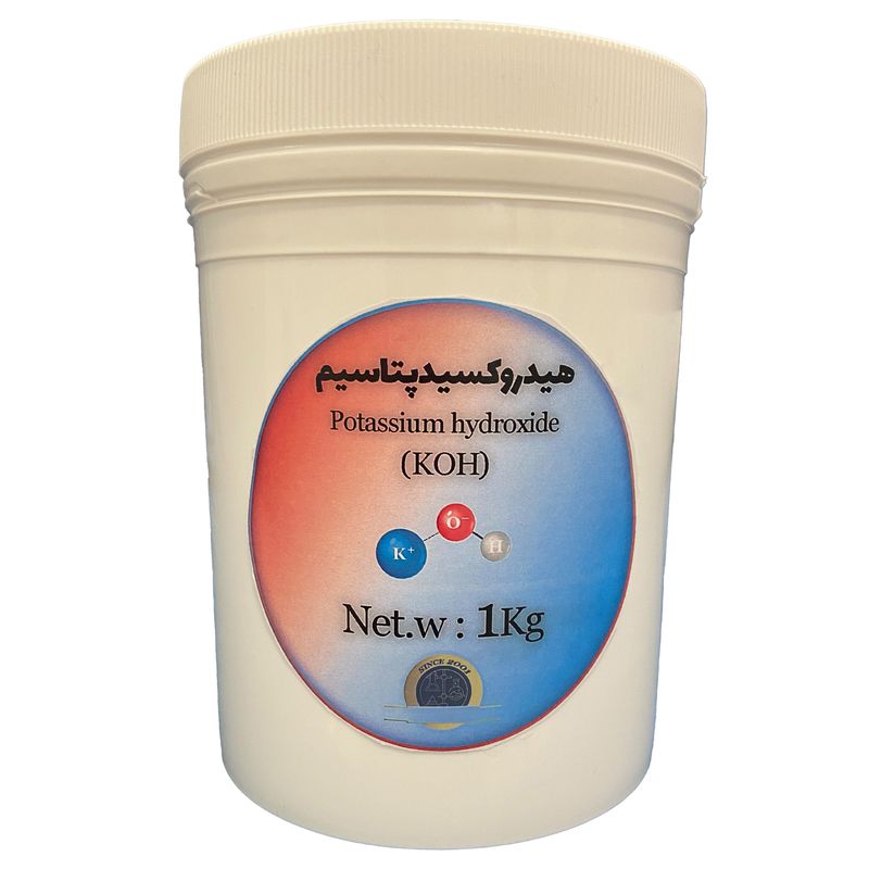 پودر هیدروکسید پتاسیم مدل koh کد 874 وزن 1 کیلوگرم
