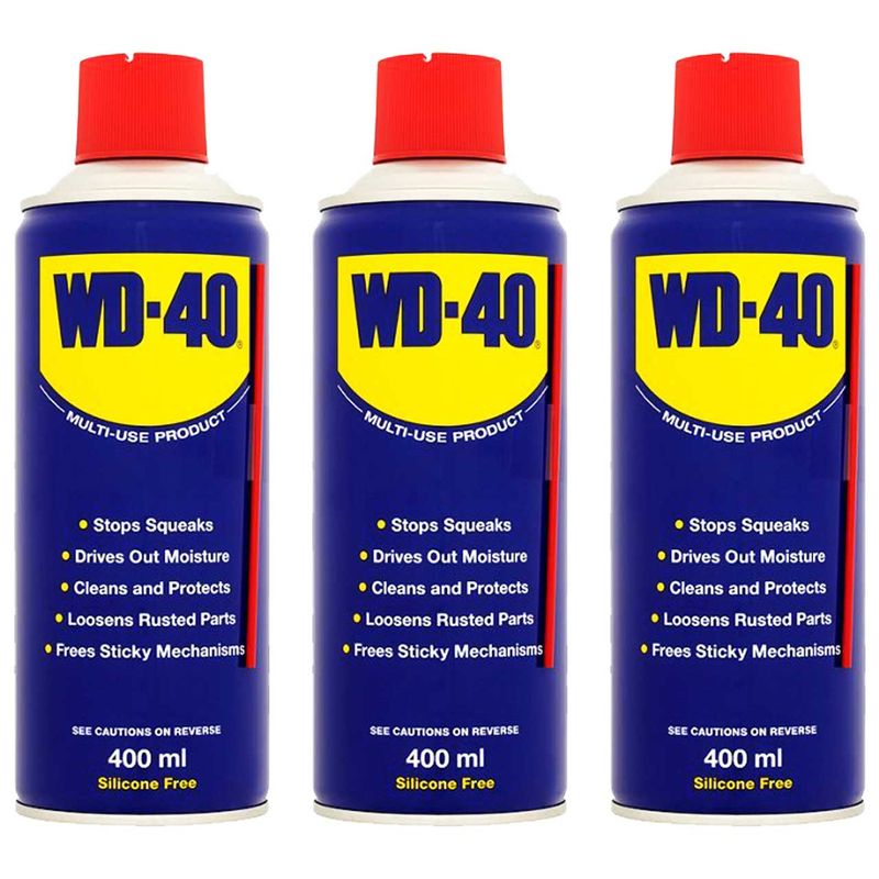 پک اسپری روان کننده wd 40 مدل gummy حجم 400 میلی لیتر بسته 3 عددی