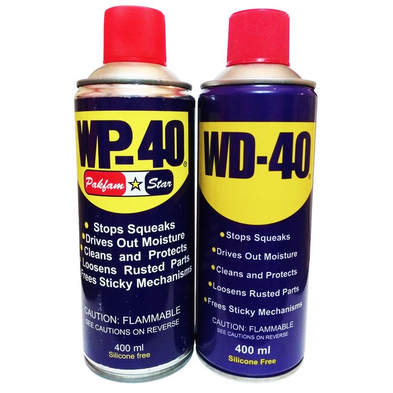 پک اسپری روان کننده و زنگ بر مدل wd wp  40 حجم 400 میلی لیتر بسته 2 عددی