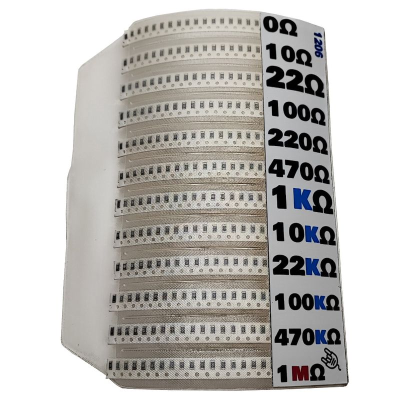 پک مقاومت smd مصیعلا مدل  1206 بسته 300 عددی