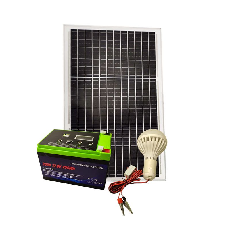 پکیج شارژر خورشیدی 256 وات مدل 20ah solar power