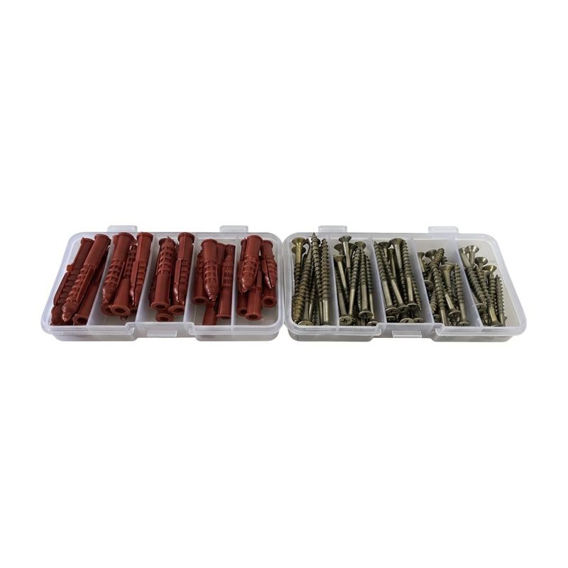 پیچ و رول پلاک میخ مفتول کویر یزد مدل mk 1008 مجموعه 101 عددی