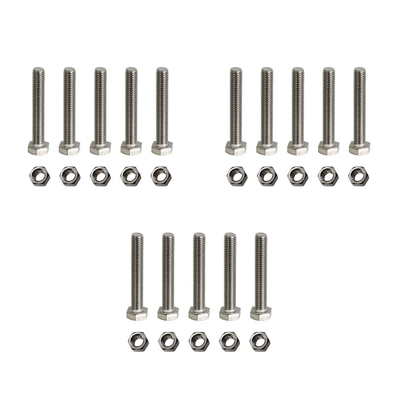پیچ و مهره مدل gh 10 100 مجموعه 30 عددی