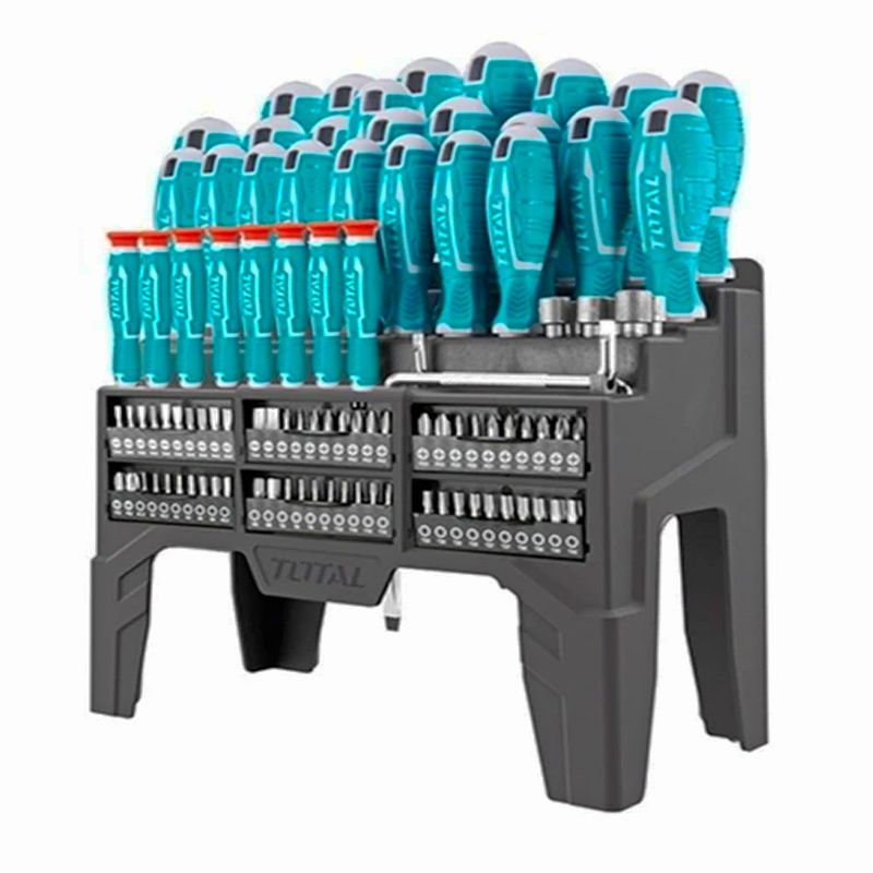 پیچ گوشتی توتال مدل tht 2506100 مجموعه 100 عددی