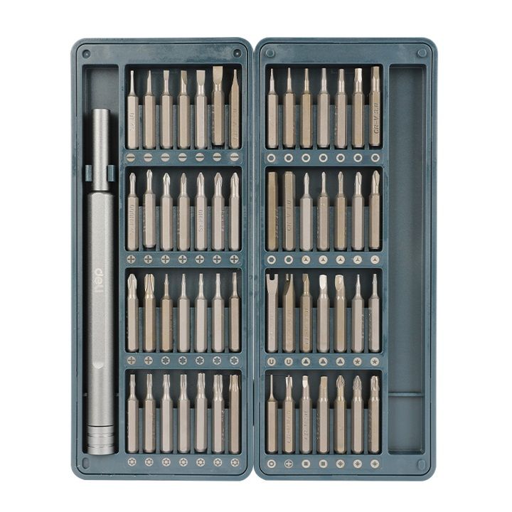 پیچ گوشتی دلی مدل dl241057 بسته 57 عددی