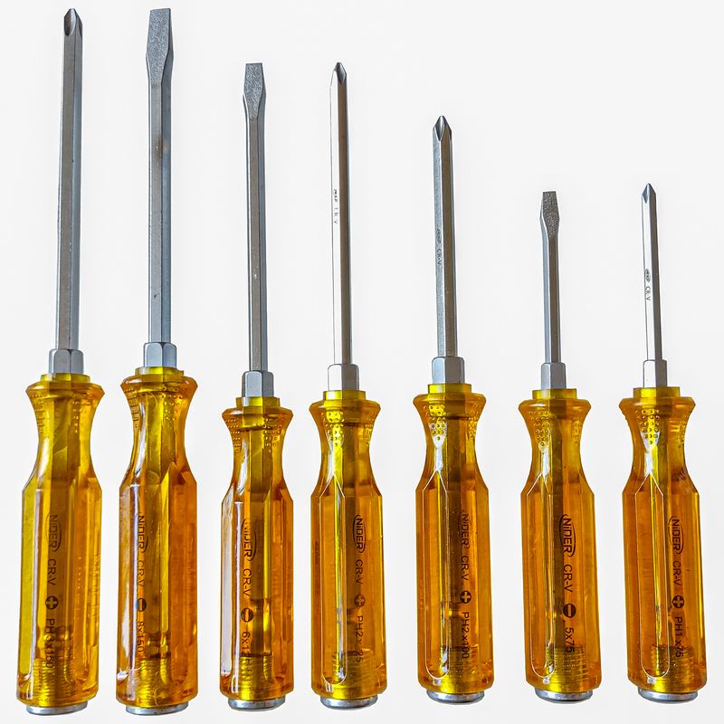 پیچ گوشتی دو سو و  چهار سو نیدر مدل ndr   1007 z   7 pcs set مجموعه 7 عددی