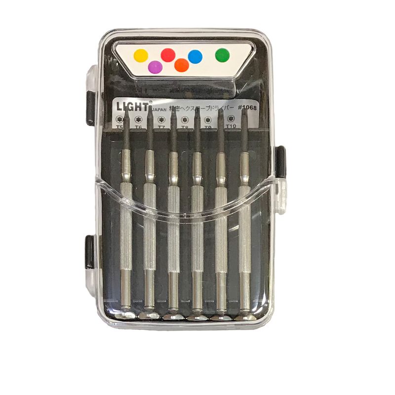 پیچ گوشتی ساعتی لایت کد 1068 بسته 6 عددی