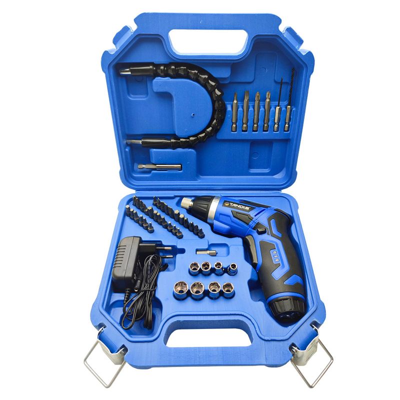 پیچ گوشتی شارژی تاشو تندیس مدل tt 2206 مجموعه 47 عددی