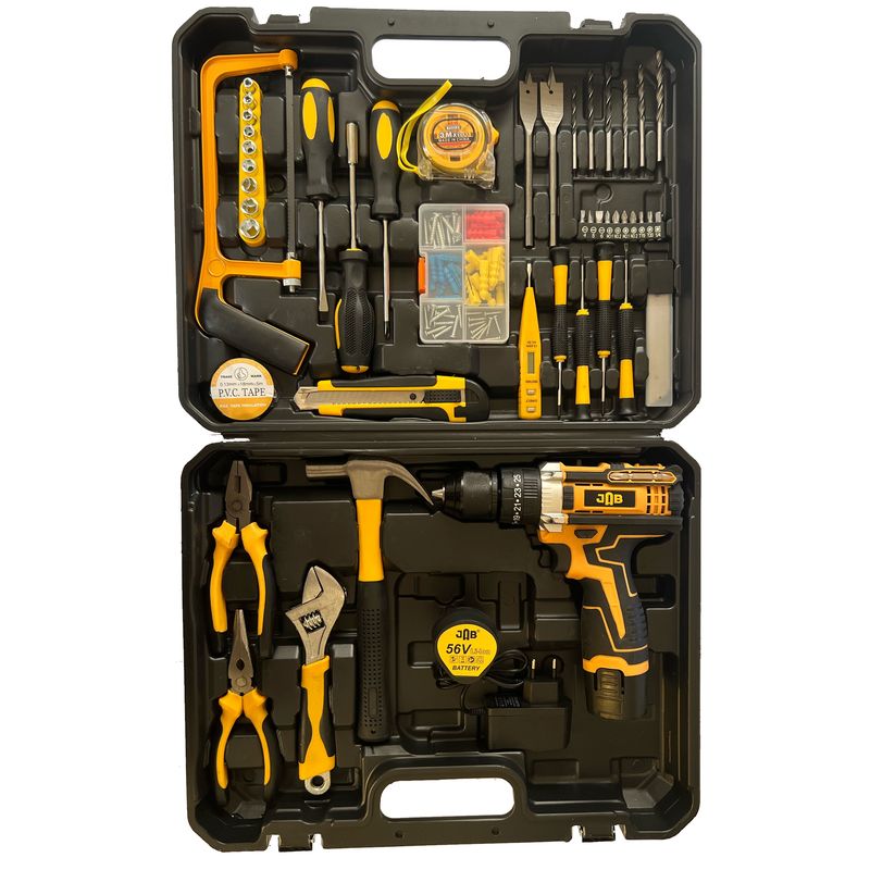 پیچ گوشتی شارژی جاب مدل jb 3324 مجموعه 172 عددی
