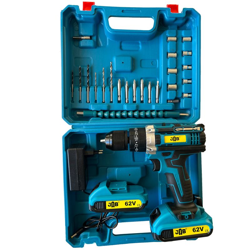 پیچ گوشتی شارژی جاب مدل jb 6270 bl مجموعه 40 عددی