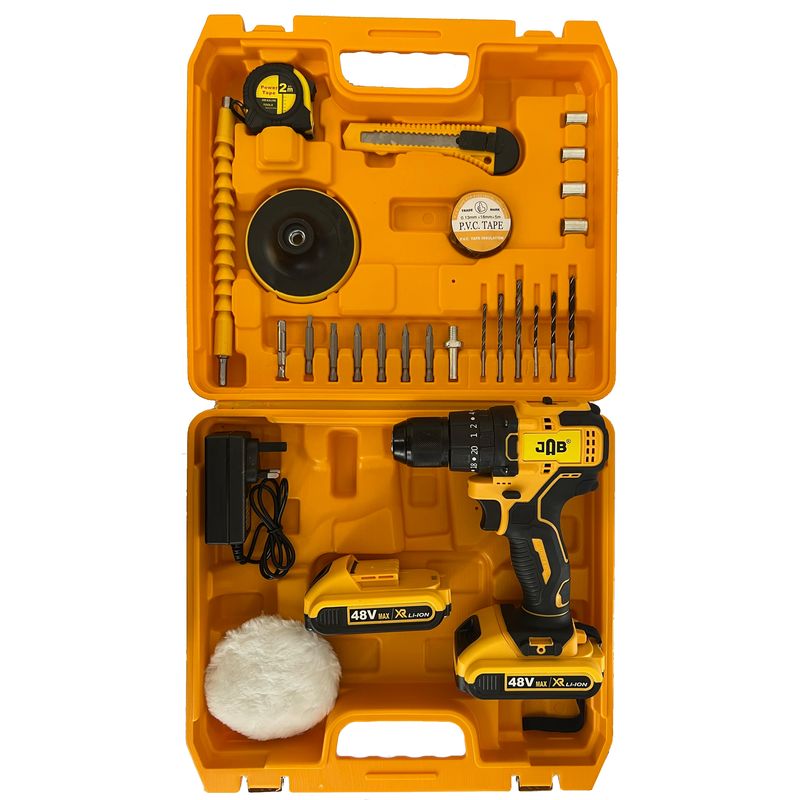 پیچ گوشتی شارژی جاب مدل jb 7700 bs مجموعه 45 عددی