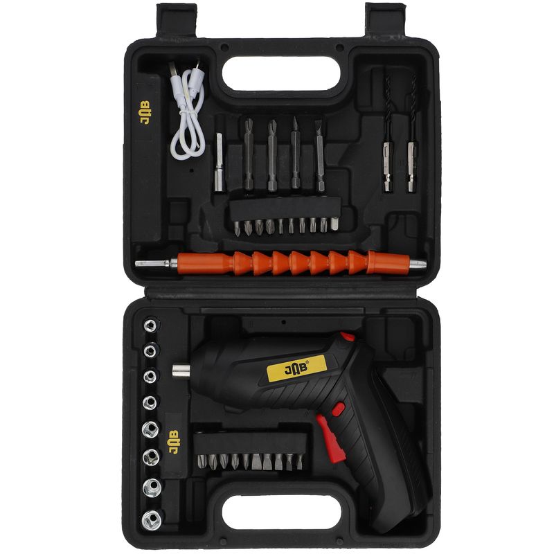پیچ گوشتی شارژی جاب مدل jb1100 4.5v مجموعه 40 عددی
