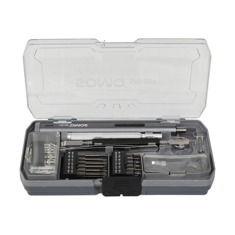 پیچ گوشتی شارژی سومو مدل sm801 مجموعه 24 عددی