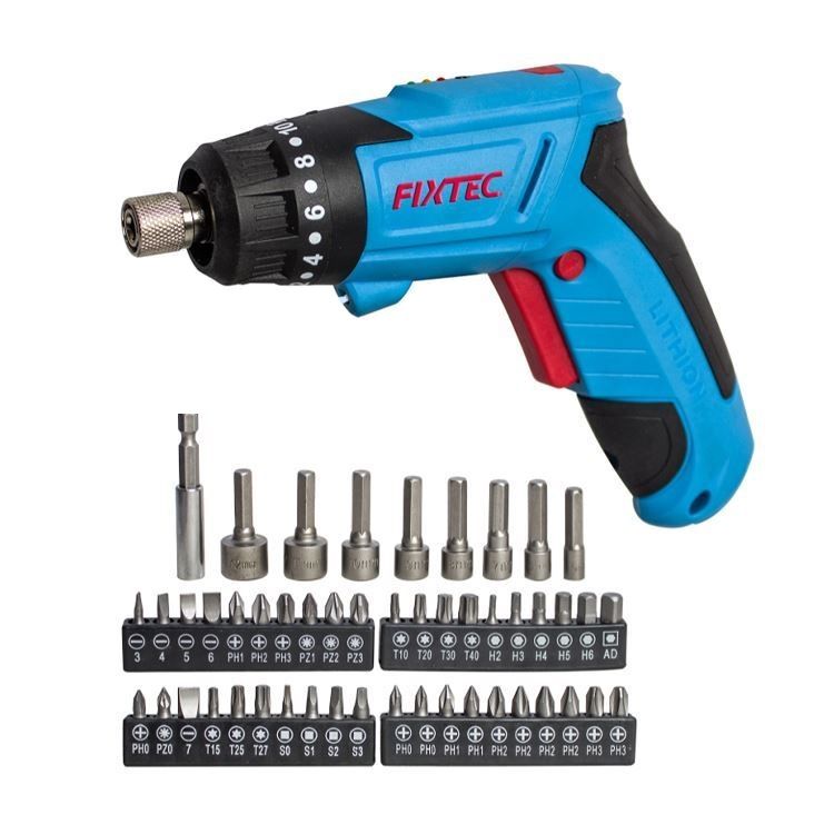 پیچ گوشتی شارژی فیکس تک مدل fsd040l01 مجموعه 52 عددی