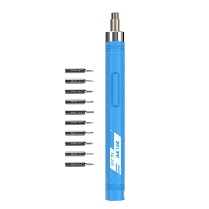 پیچ گوشتی شارژی و سری پیچ گوشتی ریلایف مدل sd 22e بسته 11 عددی