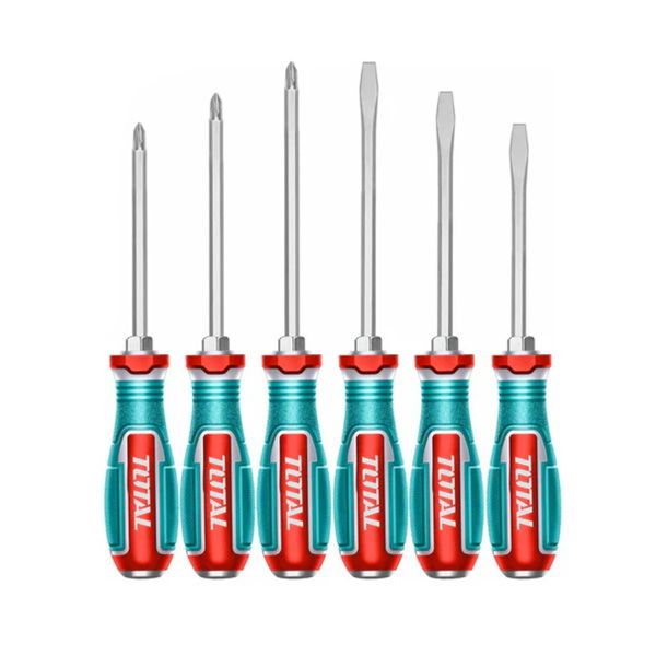 پیچ گوشتی ضربه خور توتال مدل tgtst0606 مجموعه 6 عددی