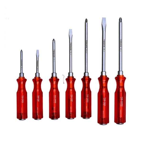 پیچ گوشتی ضربه خور توسن کد tnn007 بسته 7 عددی