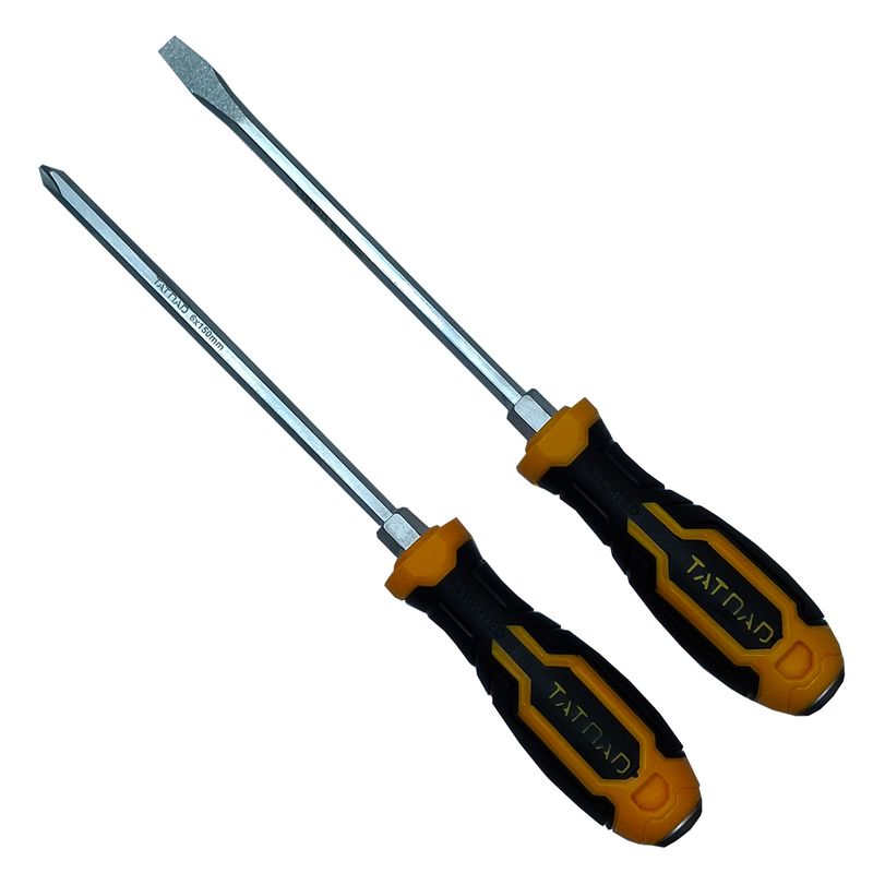 پیچ گوشتی ضربه خور دوسو و چهارسو تات ناد مدل ttr 2 مجموعه 2 عددی