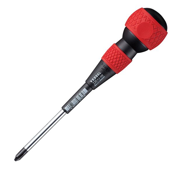 پیچ گوشتی چهارسو وسل مدل ballgrip220(ph2x100) سایز 100 میلی متر