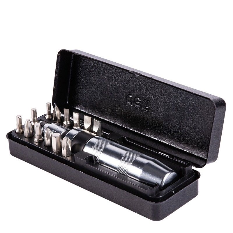 پیچ گوشتی چکشی دلی مدل dl8901 مجموعه 13 عددی
